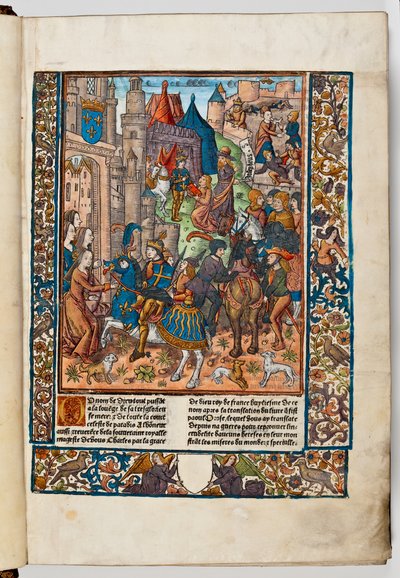 The Printer Verard Presents His Book to Charles VIII of France by Jacques de Besancon